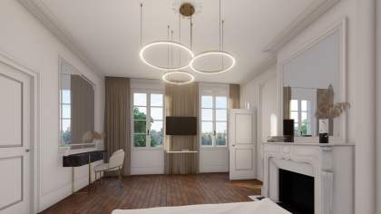 chambre, Location de Maisons Haut de Gamme · Sleek House · Normandie