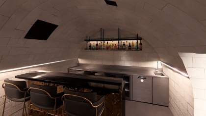 cave, Location de Maisons Haut de Gamme · Sleek House · Normandie